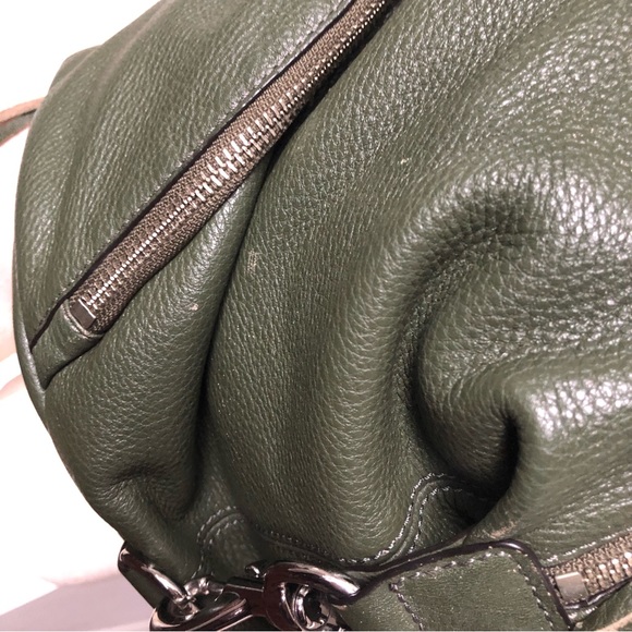 Rebecca Minkoff Olive Green Supple Premium Leather Backpack display picture 2